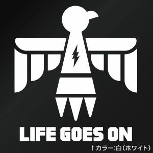 カッティングステッカー Life Goes On 雷神鳥モチーフ 054 人生は続く 大判lサイズ 2枚組 幅約22 3cm 高約24 5cm Cltb054 ゆうせいマーケット 通販 Yahoo ショッピング