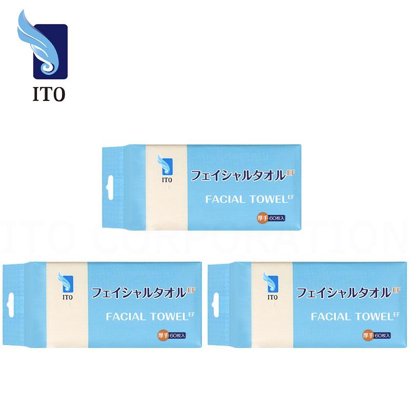 ITO 新商品 ITOフェイシャルタオルEF【3個セット】60枚入