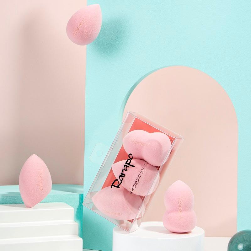 ITO Rarapoメイク用スポンジパフ 3D 立体型 化粧 グッズ メイク