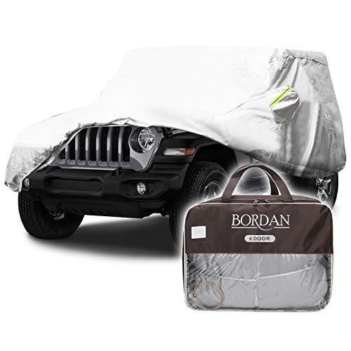 特売 Bordan 車カバー 全天候保護 防水 日光 雨 Uv保護 ジープ ラングラー 1987 21 Jk Jl Cj Yj Tj 4ドア用 並行輸入品 正規店仕入れの Www Aqtsolutions Com