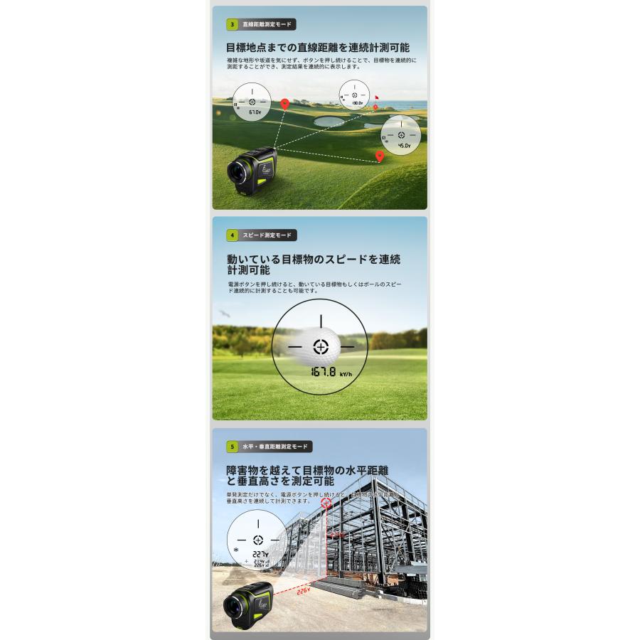 C1000Fゴルフ用レーザー距離計　3点間測定 FOSSiBOT ゴルフ用 高精度レーザー距離計 C1000F – FOSSiBOT-JP