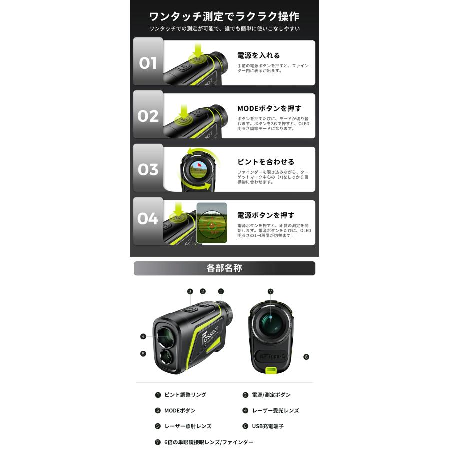 FOSSiBOT C1000Pro[新品●未使用] FOSSiBOT ゴルフレ-ザ一距離計 C1000 Pro – FOSSiBOT-JP