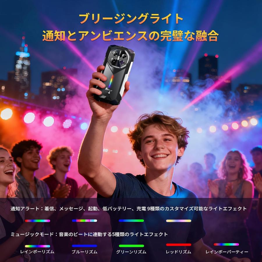 5G対応」FOSSiBOT F113 SIMフリー スマホ 本体 36GB RAM+256GB ROM 2TB