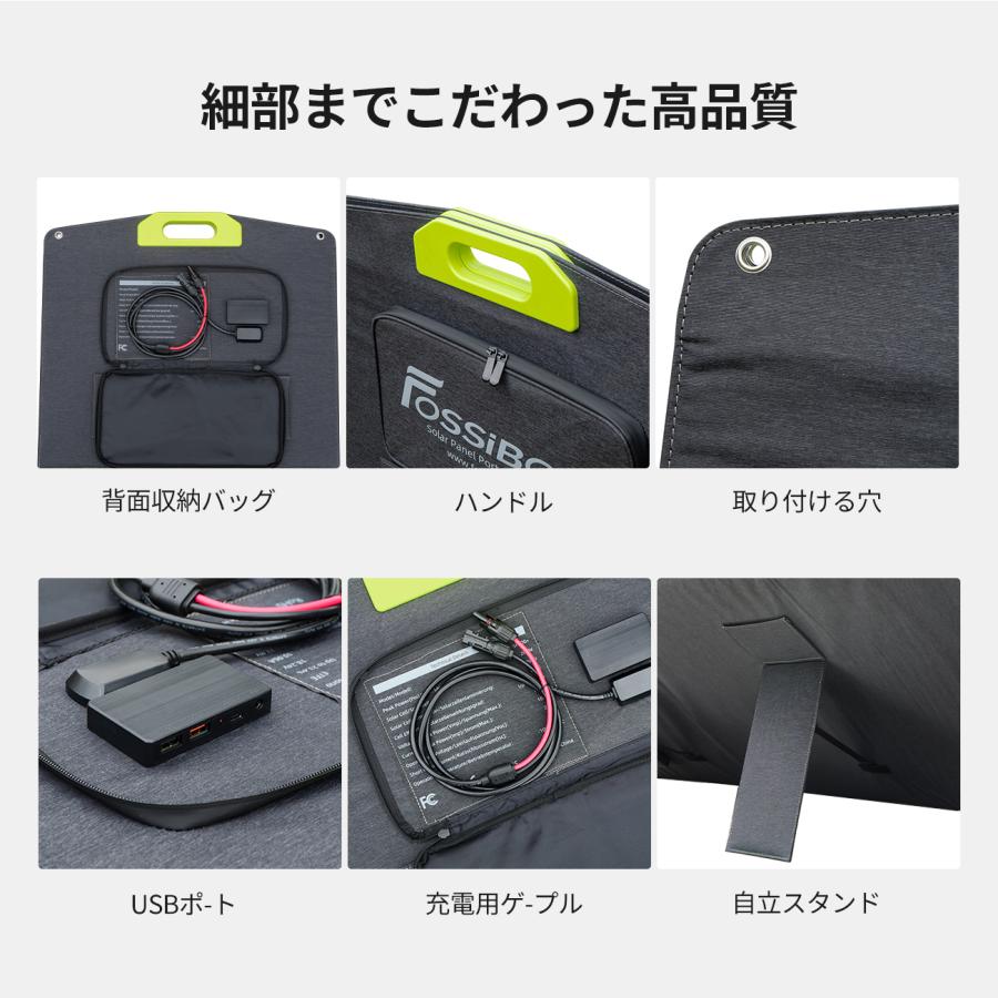 ソーラーパネル 200W 23.4%高転換率 スマホに充電可能 Type-C/USB/MC4