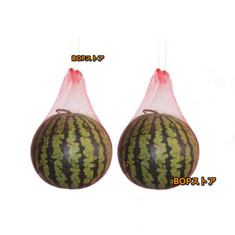 スイカ 吊り下げスイカネット 園芸ネット 果物袋 カボチャ メロン 丈夫 通気 栽培用 (35cm（厚め、ロープ付き） 30PCS) の商品画像