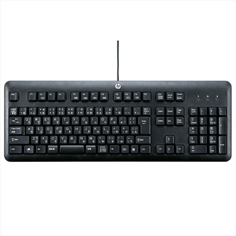 中古品)hp USB日本語キーボード KU-1156 ブラック k_brd