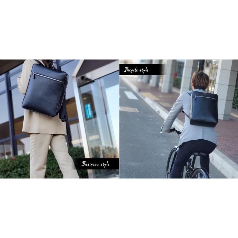 HR★☆ ビジネスバッグ リュック A4F メンズ レディース 合皮 42579-01 黒[送料無料(一部地域を除く)] ビジネスバッグ リュック A4F メンズ レディース 合皮 42579-01 黒