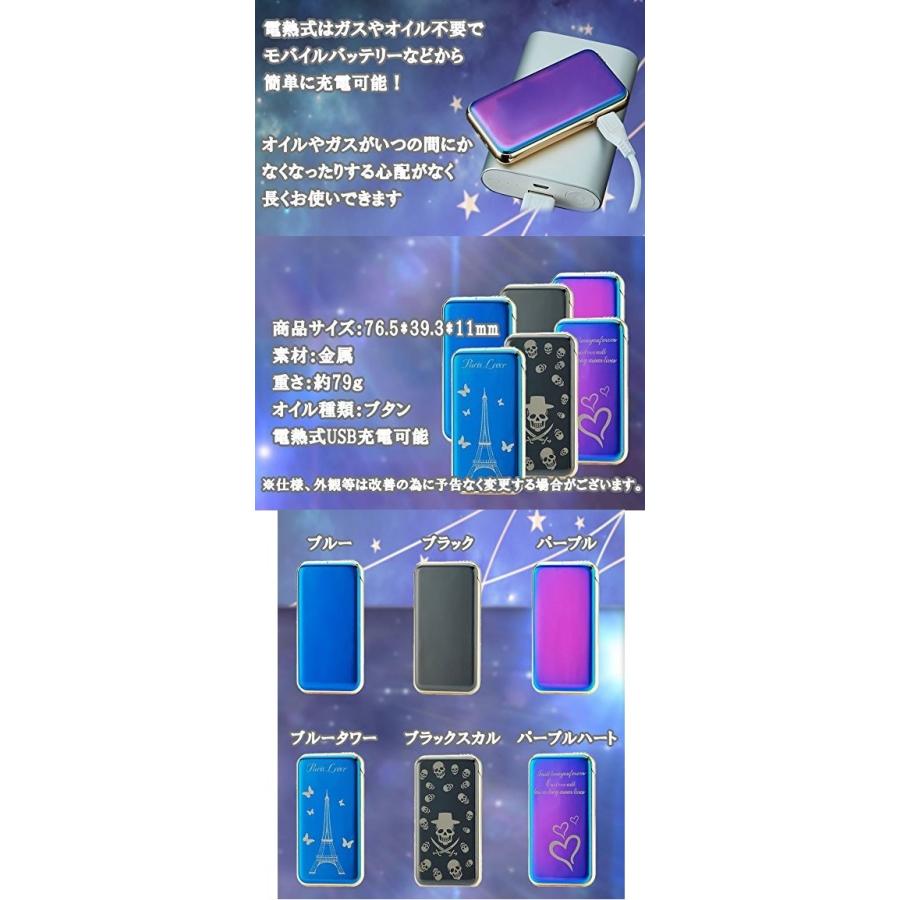 並行輸入品】2way ガス&USB電熱式ライター 《ブラック》 ._ : うめのや
