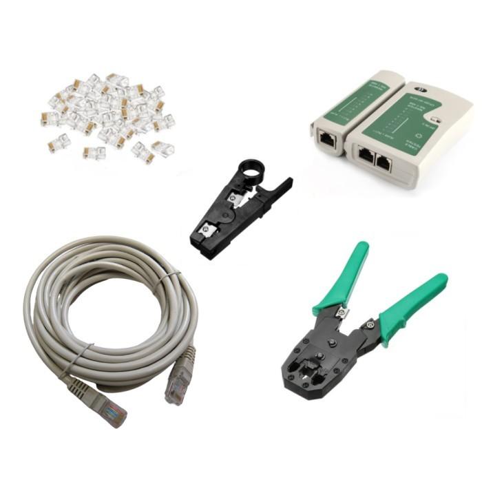 Ysvs お買い得 Lanケーブル自作セット Lanプラグ かしめ工具 テスター うめのやonline 通販 Yahoo ショッピング