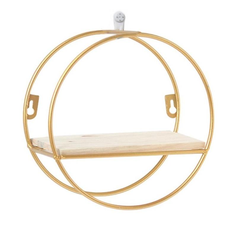 並行輸入品】壁掛け サークルフレーム ウォールシェルフ 丸型 収納