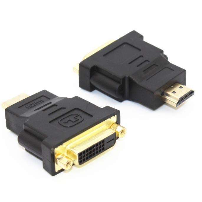 変換アダプタ DVI-D (24+1pin) メス - HDMI オスアダプター ケーブル コネクタ .｜yusyo-shopping