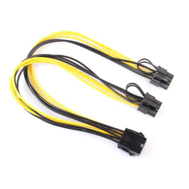 Gfryerty PCI-E 6ピンンデュアルPCIe 8ピン（6+2）PCI 8 ピン コネクタ