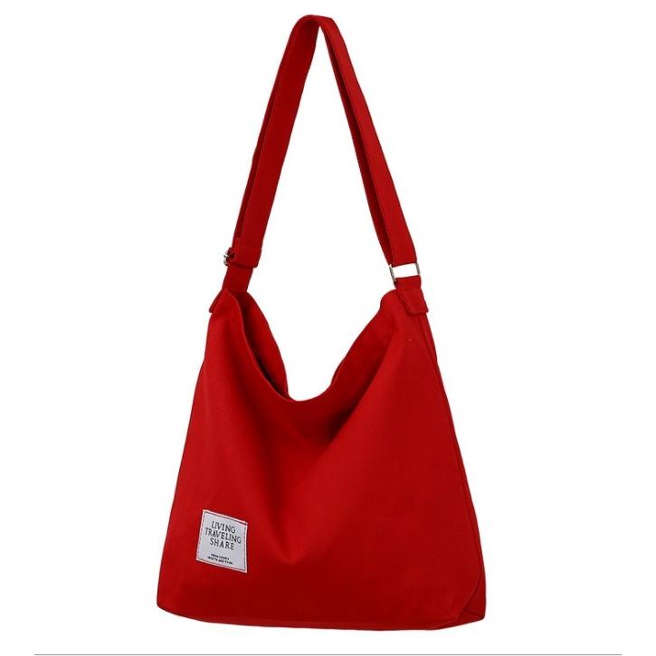 並行輸入品】2way キャンバス ショルダーバッグ 《レッド》 トート