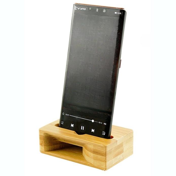 並行輸入品】スピーカー 増幅 スマホ用 天然竹製 置くだけ スマホ