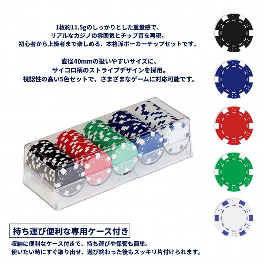 並行輸入品】ポーカーチップ 100枚セット 40mm 無地 カジノチップ