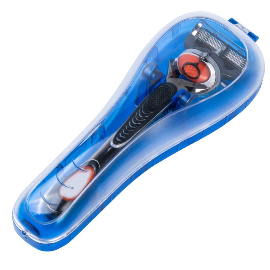 並行輸入品】カミソリホルダー T字カミソリケース (ブルー) かみそり