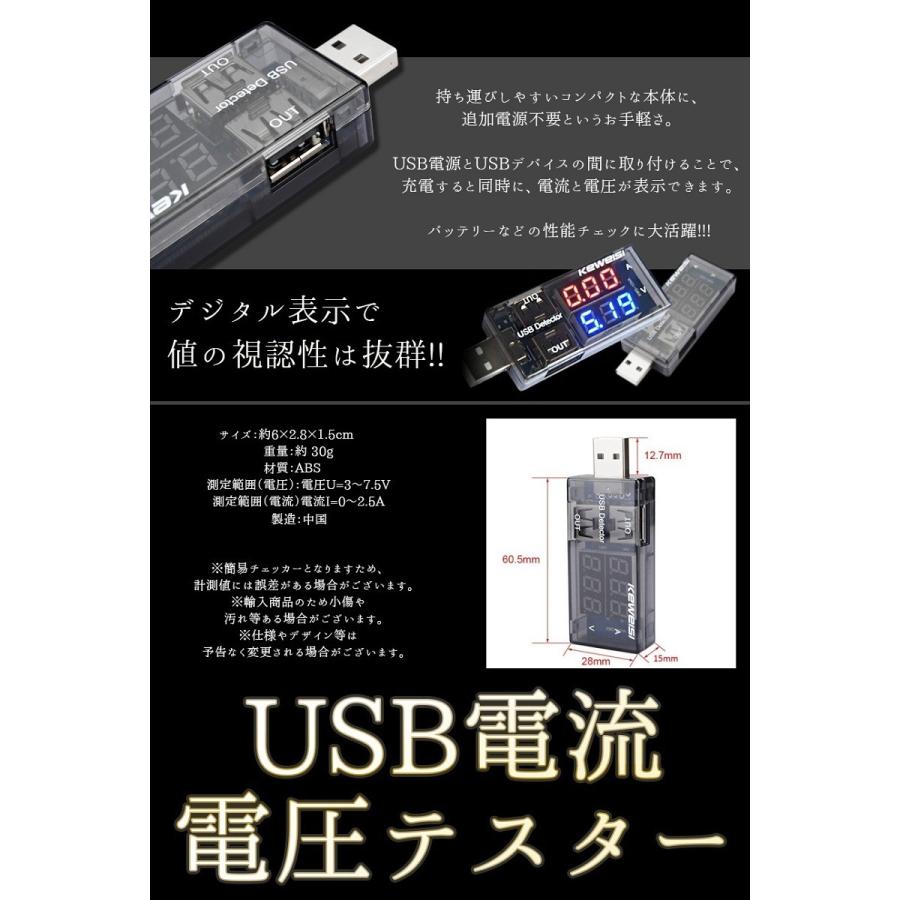 USB電流電圧テスター チェッカー 電源メーター 電圧モニター .｜yusyo-shopping｜04
