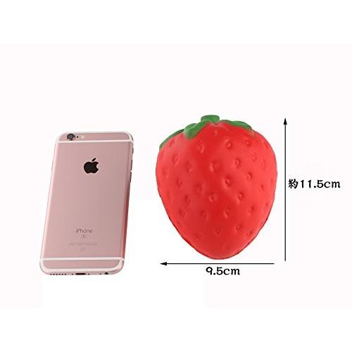 並行輸入品】もちもち スクイーズ いちご 香り付き 11.5cm ビッグ