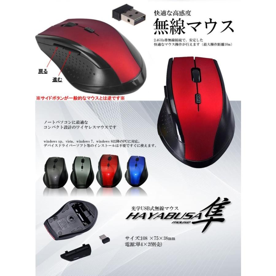 マウス ワイヤレスマウス 隼 グレー 6ボタン 2 4g 無線 軽量 光学式 小型usbレシーバー付 4589559085271 うめのやonline 通販 Yahoo ショッピング
