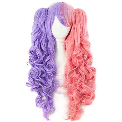 ツインテール ウイッグ Cタイプ パープル ピンク 激かわ コスプレ カール ロング カラー ウィッグ 仮装 パーティ うめのやonline 通販 Yahoo ショッピング