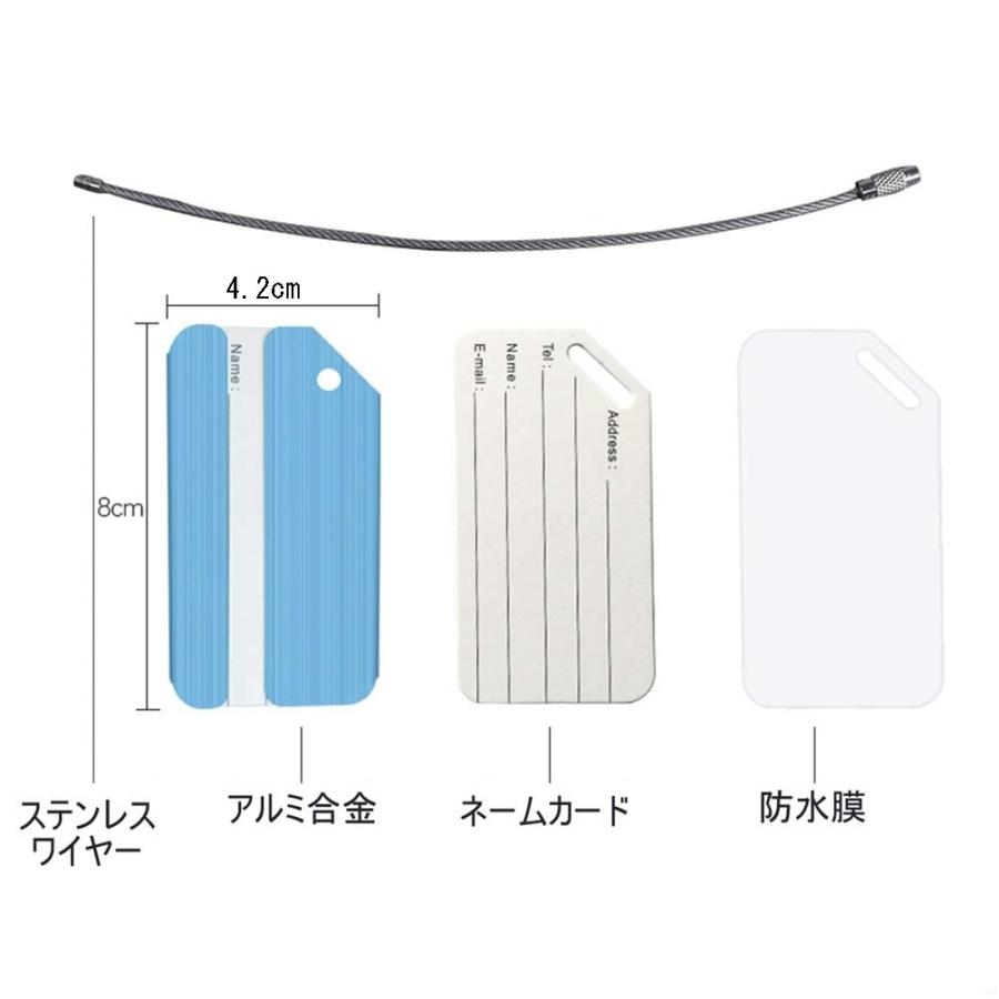 アルミ ネームタグ パープル 荷物タグ トラベルバッグタグ スーツケースタグ 旅行用 ラゲッジタグ うめのやonline 通販 Yahoo ショッピング