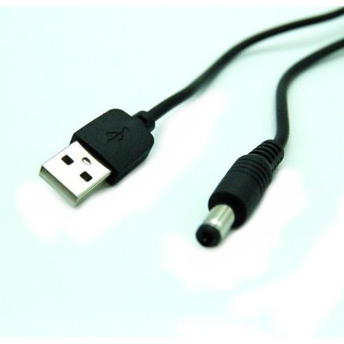 外径5.5×内径2.1mm USB to DC5.5 電源コード 《1m》 《ブラック》 電源供給 .｜yusyo-shopping｜02