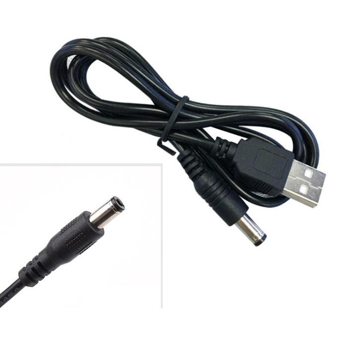 外径5.5×内径2.1mm USB to DC5.5 電源コード 《1m》 《ブラック》 電源供給 .｜yusyo-shopping｜03