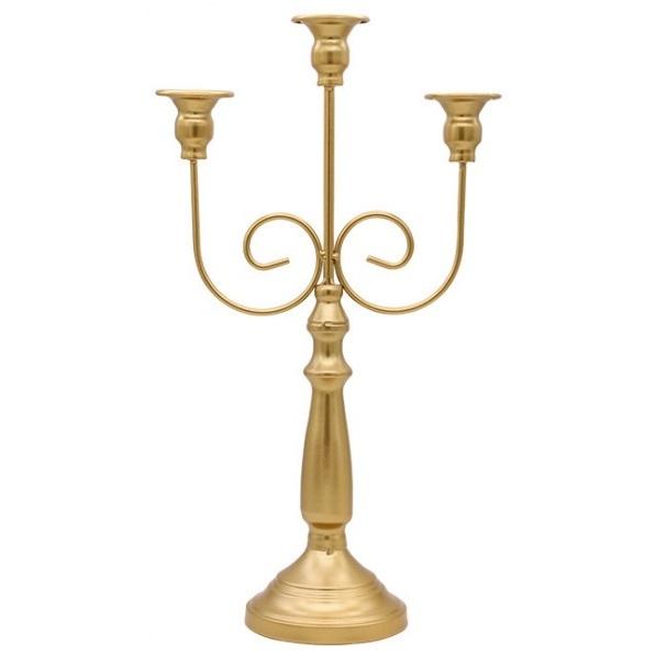 アンティーク調 キャンドルスタンド 3本立て ゴールド キャンドルホルダー 灯燭台 蝋燭立て ろうそく立て 9062 うめのやonline 通販 Yahoo ショッピング