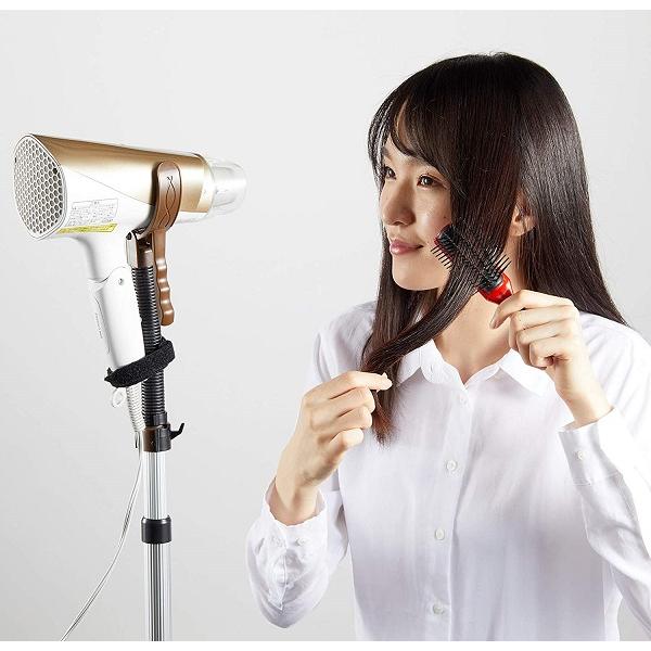 旭電機化成 ドライヤースタンド 《ブラウン》 約直径18×高さ65.5〜98.5