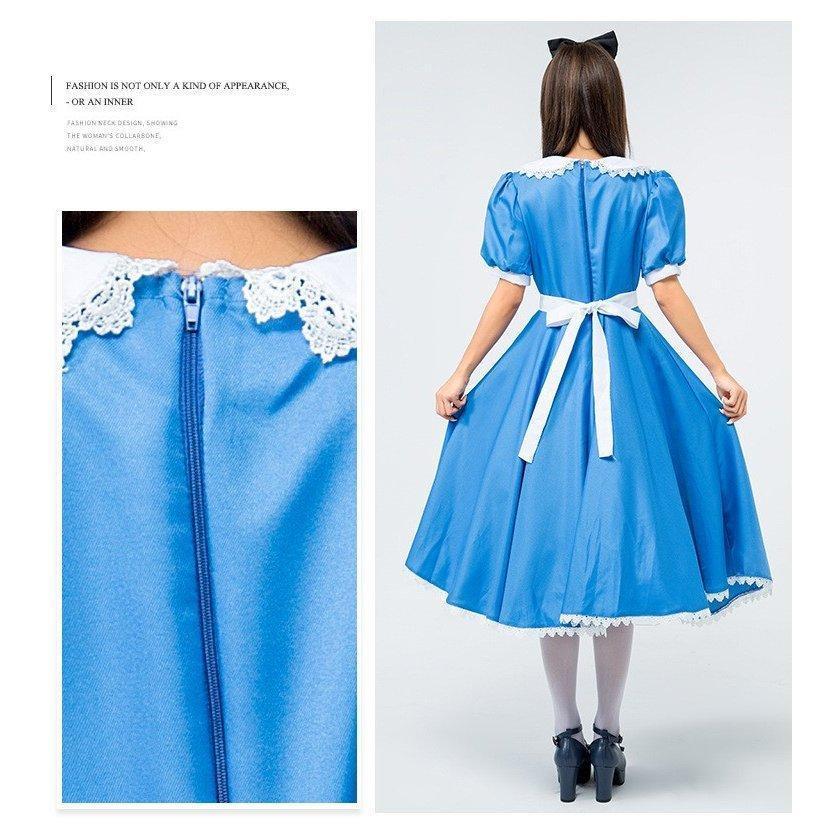大きいサイズS?XL 大人用 ハロウィン衣装 女性用 アリス メイド 女王