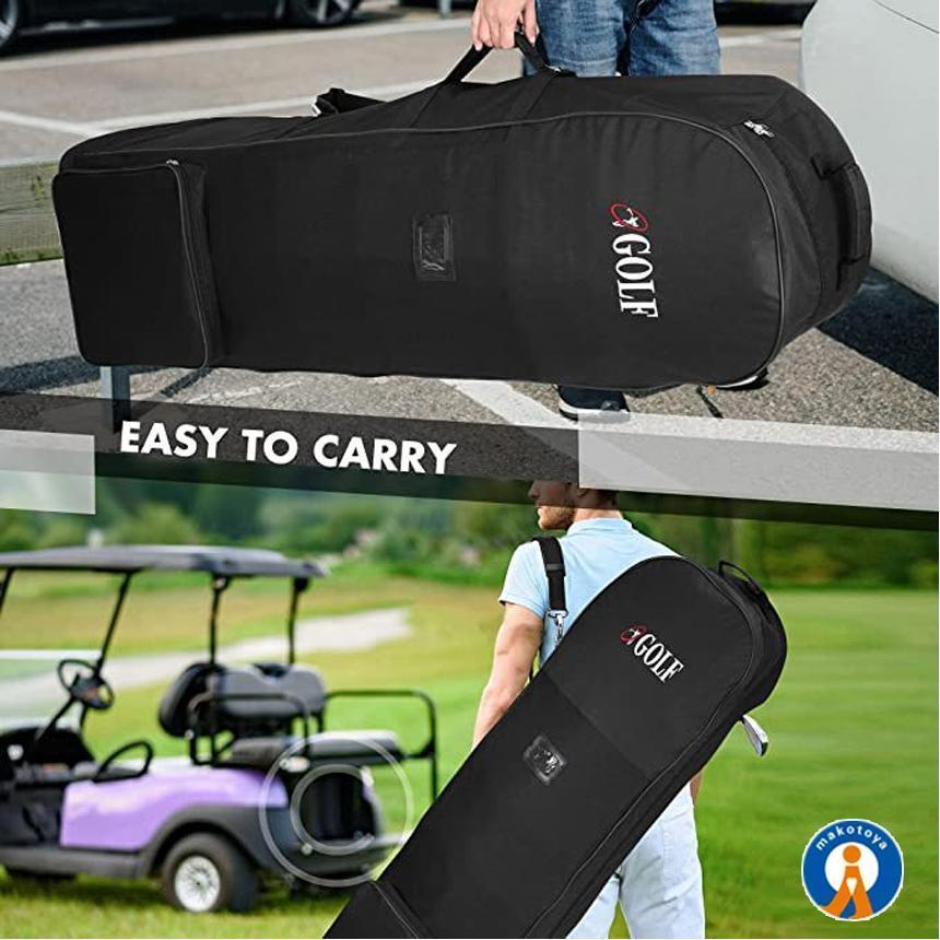 GOLF トラベルカバー キャスター付 ゴルフバッグ キャディバッグ 
