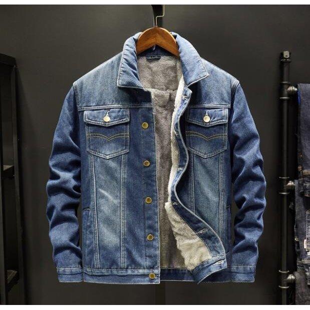 注目ブランドのギフト ジャケット ボアデニムジャケット メンズ Gジャン ジージャン アウター ボア ボアデニムジャケットメンズgジャンジージャン アウターボアgジャンブルゾン裏ボアヴィンテージウォッシュブルー防寒服冬物2色全店2点