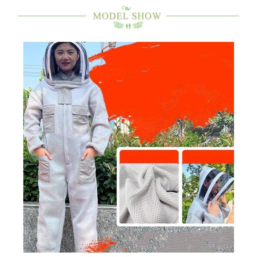 養蜂防護服 害虫駆除 虫よけ 防護服 万全防護服 連体型 スズメバチ駆除