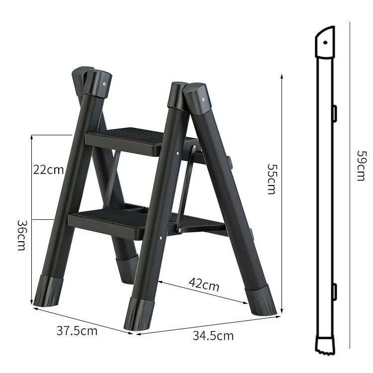 2段 踏み台 脚立 折りたたみ ステップ台 ステップスツール 滑り止め付き おしゃれ 折りたたみステップ ステップチェア 大掃除 洗車台 キッチン ガ｜yutahi-store｜03