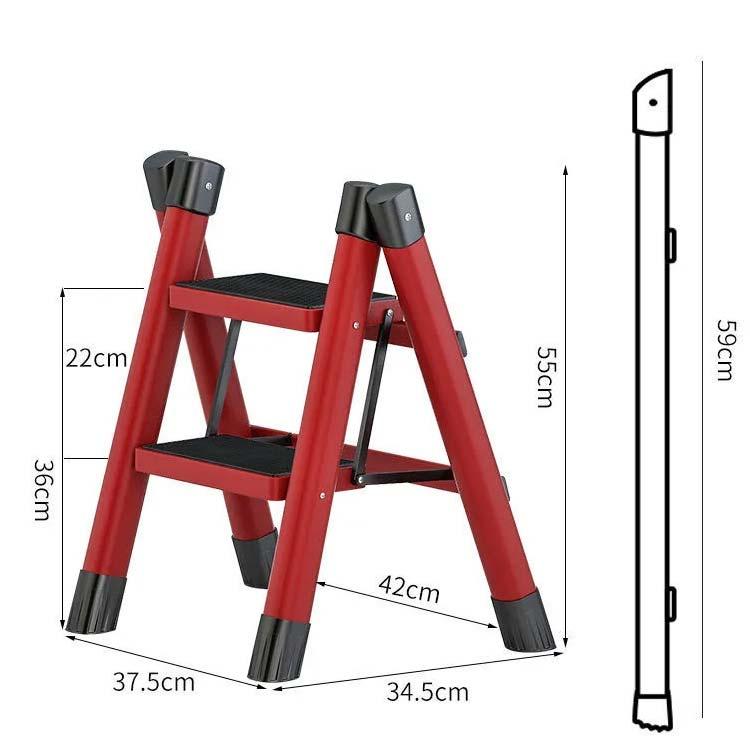 2段 踏み台 脚立 折りたたみ ステップ台 ステップスツール 滑り止め付き おしゃれ 折りたたみステップ ステップチェア 大掃除 洗車台 キッチン ガ｜yutahi-store｜04
