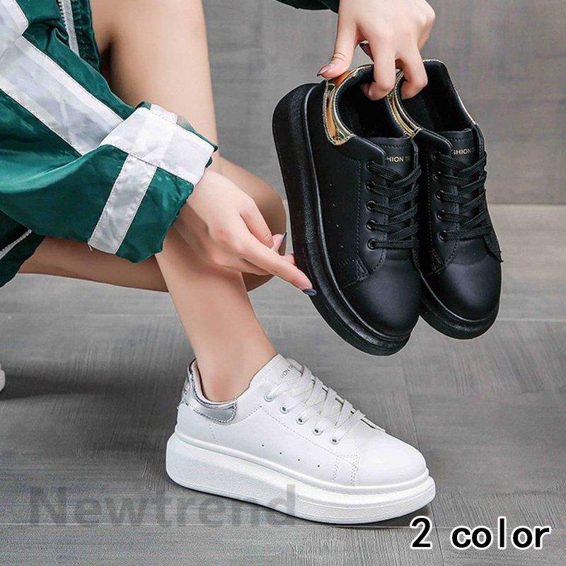 スニーカー 白 レディース おしゃれ 40代 30代 厚底 4cm身長up 疲れない カップルシューズ 韓国 通勤靴 カジュアル 軽量 美脚 おしゃれ 春 夏 秋 冬 21新作 Yut714 Yutahi 通販 Yahoo ショッピング