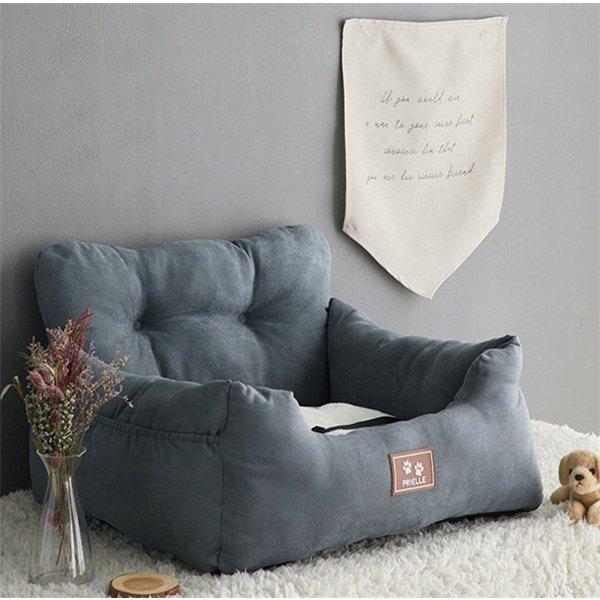 プレゼントペット ソファー ドライブベッド 小さい犬 猫 2way家用 車用 ペットベッド ペット用品 旅行 助手席 ドライブ用品 ドライブシート 小型 犬 定番スタイル ペットソファ