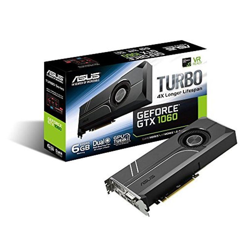 ASUSTek　NVIDIA　GeForce　メモリ6GB　GTX1060搭載ビデオカード　TURBO-GTX1060-6G