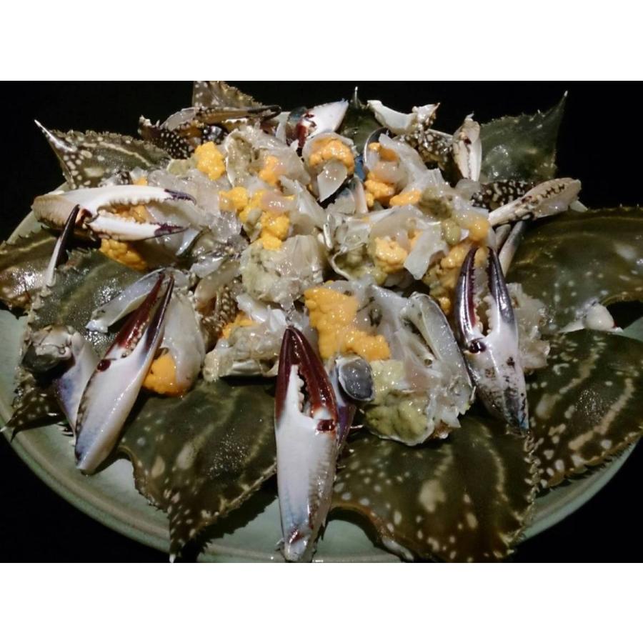 函館噴火湾産 切り ワタリガニ 1kg わたりがに 渡り蟹