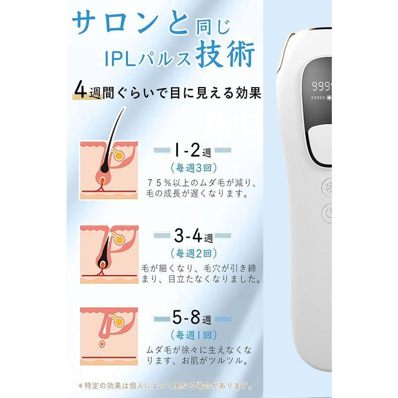脱毛器 国内サロン級＆業界最強パワー IPLパルス技術 全身脱毛 -1℃急速冷感脱毛 99万発照射 5段階レベル 家庭用脱毛器 メンズ 国内サロン級＆業界最強パワー IPLパルス技術 全身脱毛 99万発照射 5段階レベル 家庭用脱毛器 メンズ