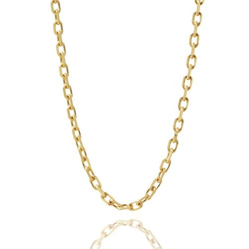 K18 ゴールド あずき チェーン ネックレス 1.0mm幅 レディース 選べる6サイズ （ 45cm) 18金