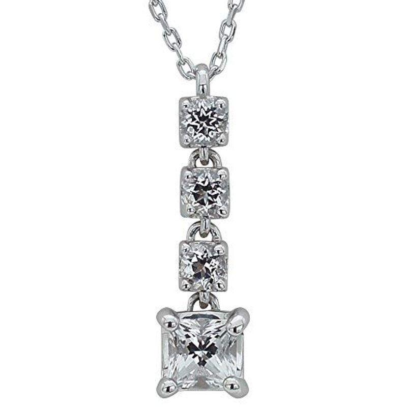 ピンキーアンドダイアンPINKY&DIANNE 10金 ホワイトゴールド ペンダント ネックレス ホワイトトパーズ(OPCPD80549 10金 ホワイトゴールド ペンダント ネックレス ホワイトトパーズ OPCPD80549