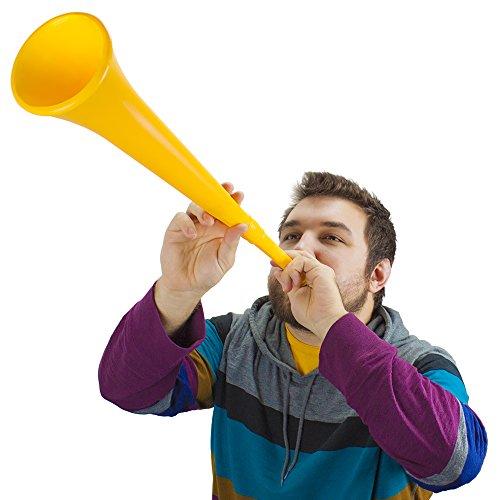 Pudgy Pedro's Plastic Vuvuzela Stadium Horn, 26インチ レッド MNSM-003