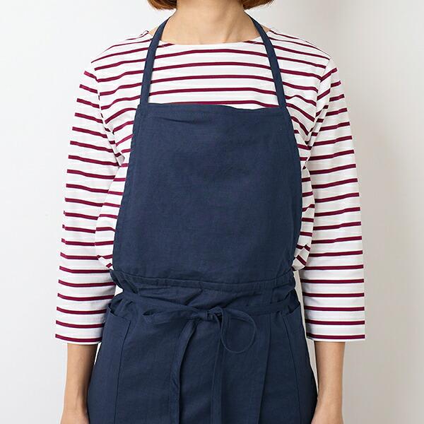 【新品】栗原はるみ　エプロン　ブラック share with Kurihara harumi 栗原はるみ/エプロン/コットンリネン