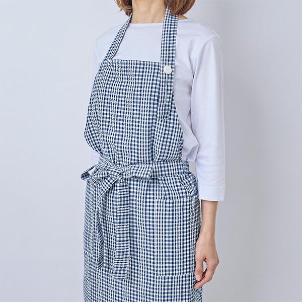 新政　チェックエプロン　新品未使用 share with Kurihara harumi 栗原はるみ/エプロン/サッカーチェック