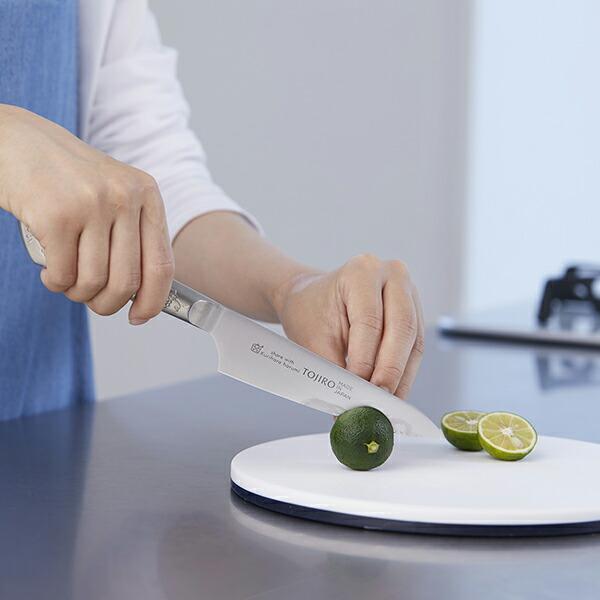 栗原はるみ ぶどうキッチンナイフLとS ゆとりの空間×TOJIRO PRO複合材ぶどう柄キッチンナイフ L｜包丁