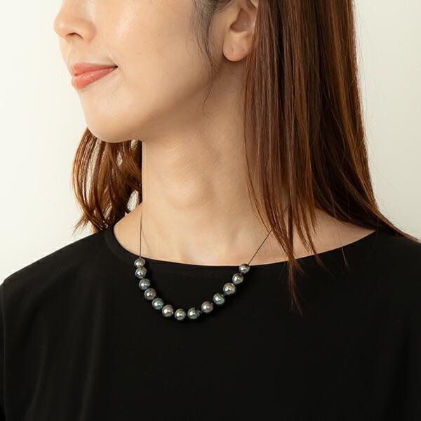 ●黒蝶真珠 ネックレス ブラックパール アクセサリー 真珠 パール 保証書 share with Kurihara harumi 栗原はるみ/ファッション雑貨/黒蝶