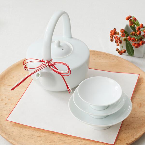 share with Kurihara harumi 栗原はるみ ギフト包装可 有田焼 白磁屠蘇