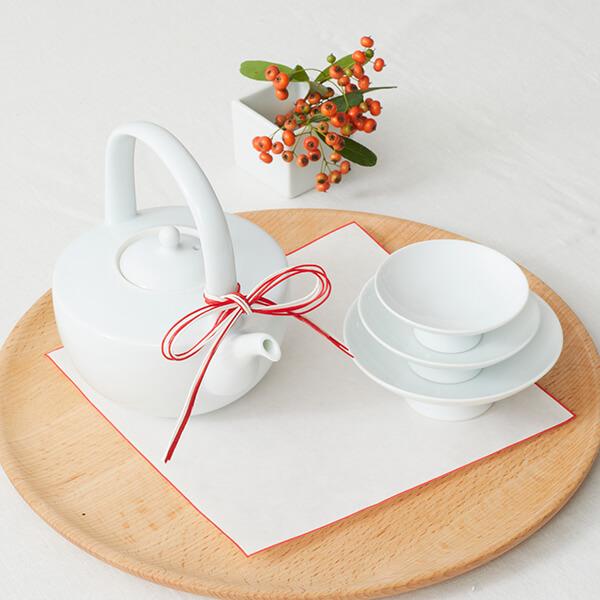 share with Kurihara harumi 栗原はるみ ギフト包装可 有田焼 白磁屠蘇