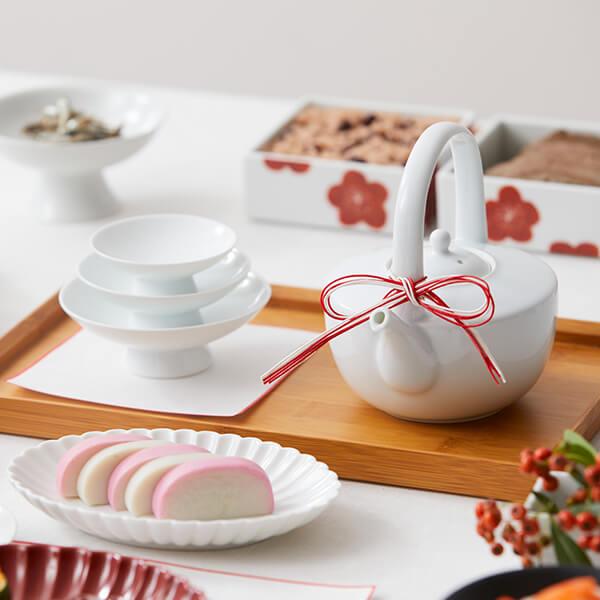 share with Kurihara harumi 栗原はるみ ギフト包装可 有田焼 白磁屠蘇